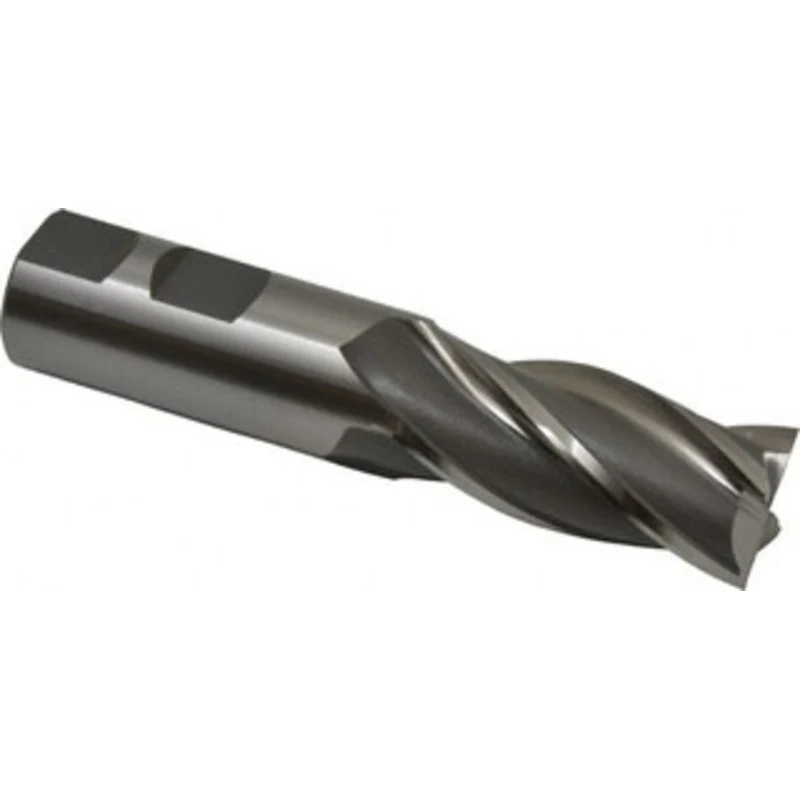 OSG 7/8, 1-7/8 LOC, 7/8 Shank Diam, 4-1/8 OAL, 4 Flute, Cobalt Square End Mill Single End, Uncoated, Spiral Flute, 30...